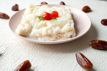 Turkish ramadan Traditional Dessert ''Gullac''