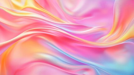 Obraz premium An artistic representation of flowing silk, showcasing a palette of colors.