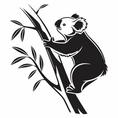 koala black silhouette vector © MK