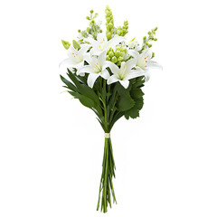 wedding bouquet isolated on transparent background