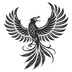 Obraz premium Birds silhouette vector collection white background.