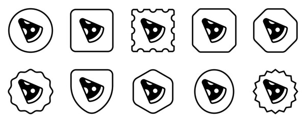 Editable pizza slice vector icon. Part of a big icon set family. Perfect for web and app interfaces, presentations, infographics, etc