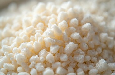 Perlite, a volcanic glass mineral used for soil amendment. White, porous grains prevent soil compaction, improves drainage when growing plants. Ideal for houseplants, gardening, horticulture, farming.