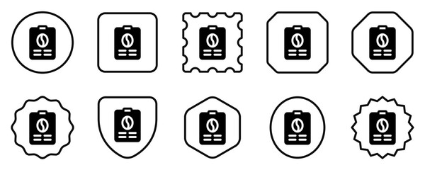 Editable coffee shop menu vector icon. Cafe, coffee shop, restaurant, drink, beverages. Part of a big icon set family. Perfect for web and app interfaces, presentations, infographics, etc