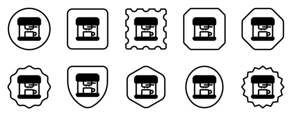 Editable coffee maker vector icon. Cafe, coffee shop, restaurant, drink, beverages. Part of a big icon set family. Perfect for web and app interfaces, presentations, infographics, etc