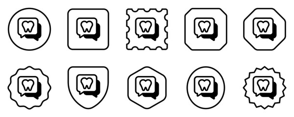 Editable dentist consultation vector icon. Dentistry, healthcare, medical. Part of a big icon set family. Perfect for web and app interfaces, presentations, infographics, etc