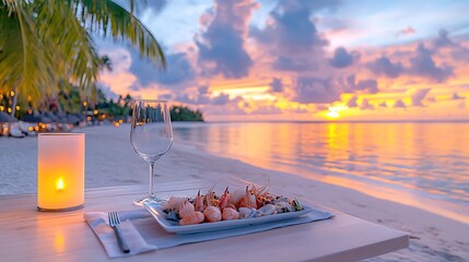 Beach Sunset Dinner Platter