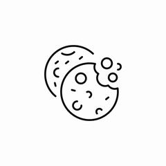 cookie crisp icon sign vector