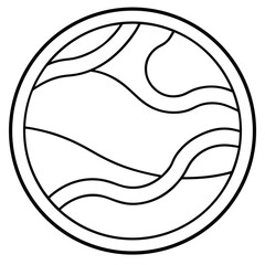 Circle Line Art Vector