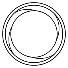 Circle Line Art Vector