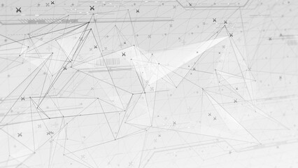 奥行きのあるネットワークトポロジーのサイバー空間 - ホワイト