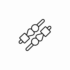 meat stick icon sign vector