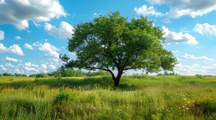 Fototapeta premium Serene Landscapes of Trees: Reflections, Seasons, and Scenic Beauty Captured in Nature's Artistry