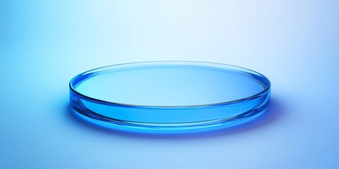 Blue petri dish laboratory science research experiment microbiology culture cell analysis chemistry 100mm