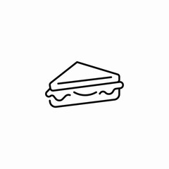 snack toast icon sign vector