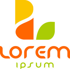 Abstract Simple Colorful Letter L Logo Template