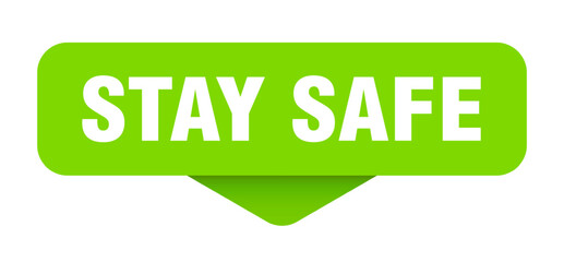 stay safe sticker. stay safe sign on transparent background