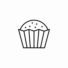 sprikle cupcake icon sign vector