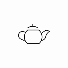 tea kettle icon sign vector