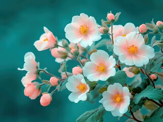 Vibrant Macro Photography of Yellow and Pink Spring Flowers