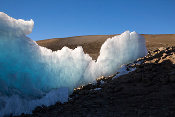 Gletschereis am Kilimanjaro