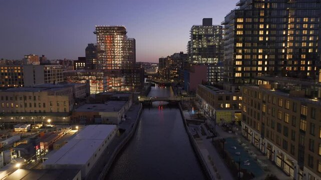 Aerial view of the Gowanus Canal.