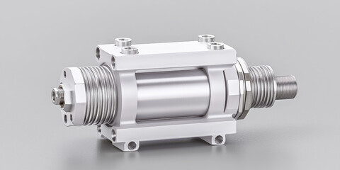 Pneumatic cylinder,  mechanical device, power of compressed gas to produce a force in a reciprocating linear motion