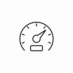 meter measuring icon sign vector