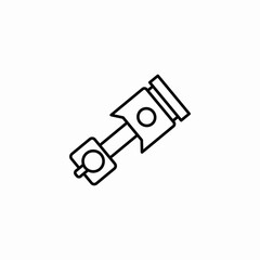 tool piston icon sign vector