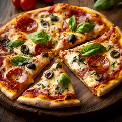 Fototapete italian pizzas © joo