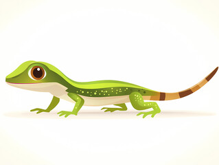 Obraz premium Spotted Green Lizard