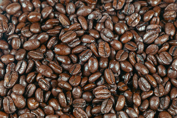 Roasted coffee beans