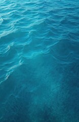 Obraz premium Vertical aerial view of clean blue sea. Turquoise water surface texture background. Summer vacation travel destination. Abstract background. Tranquil seascape.