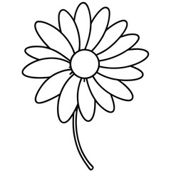 Daisy Line Art Vector