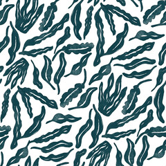 seamless pattern groove leaves