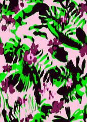 Creative doodle art pattern with different shapes and textures. abstract seamless fabric and digital print pattern. geometric print pattern for textile design and fabrics.