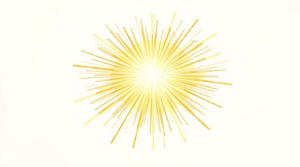 Fototapeta premium Bright golden burst explosion