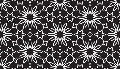 Eternal Flow: Abstract Black & White Pattern