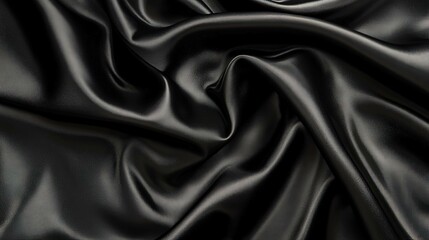 Obraz premium Sleek texture of luxurious fabric with elegant folds and dark tones
