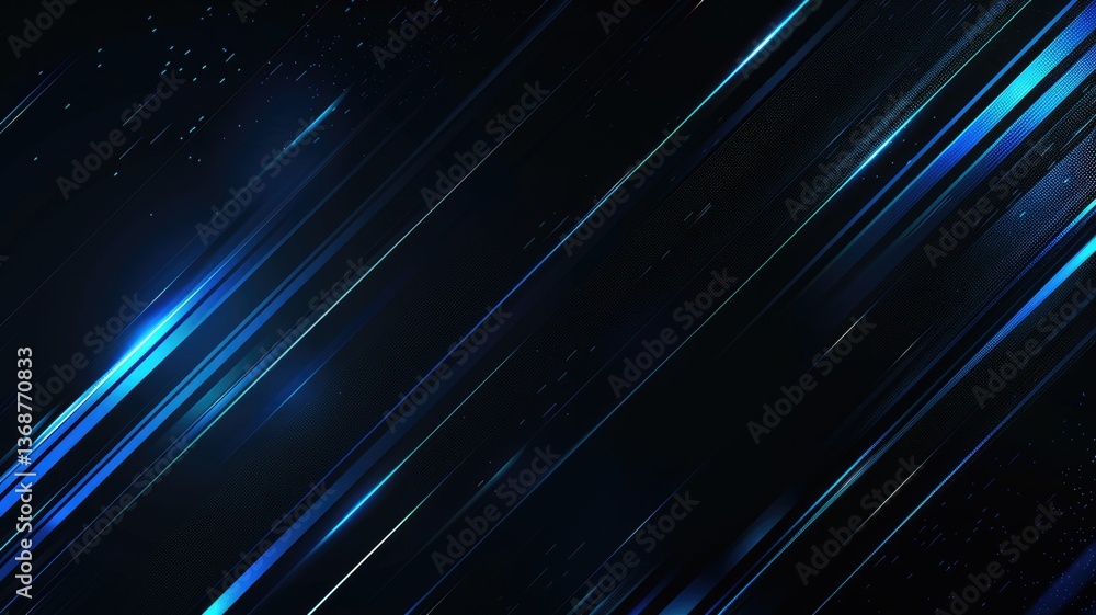 Poster this dynamic blue background features sleek, glowing lines that create a modern and futuristic atmos