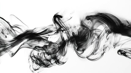 Fototapeta premium Abstract smoke design element for graphic design and motion graphics