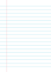 Design of a lined sheet of paper