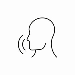 voice speech icon sign vector