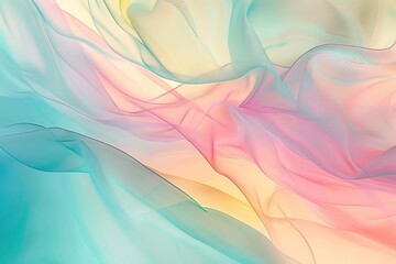 Fototapeta premium Abstract vivid colorful wave flowing express dreamy texture. Seamless texture vividness pastel swirling convey sense of gentle and soft emotion scene perfect for effect and graphic design. AIG61.