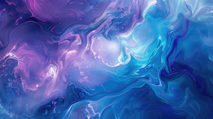 Fototapeta premium Abstract vivid colorful wave flowing express energetic texture. Seamless texture of vividness curve swirling convey sense of harmony and wonderful scene perfect for effect and graphic design. AIG61.