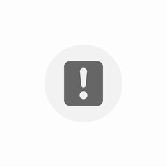 exclamation mark icon sign vector
