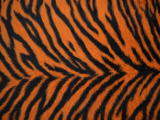 Fototapeta premium Tiger Fur Background with Soft and Dense Stripes