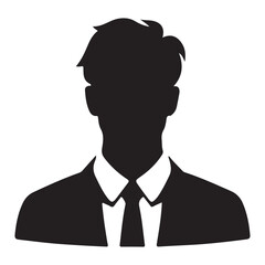 Professional Businessman Silhouette Vector Illustration for Corporate Use