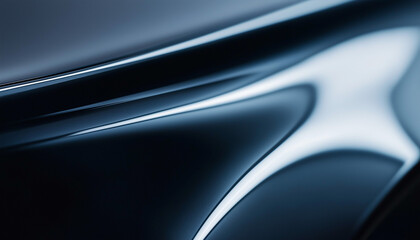 Abstract Dark Blue Shiny Metallic Surface Texture Background