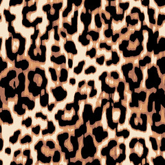 Animal print textile pattern. Leopard skin background